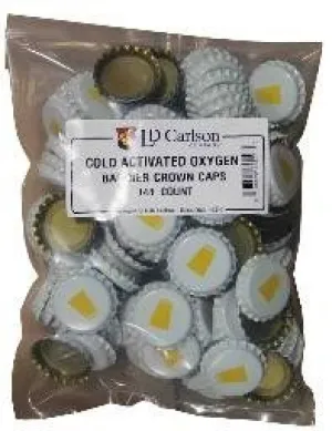 Crown Caps with Oxy-Liner, Cold Activated, ~150 Count