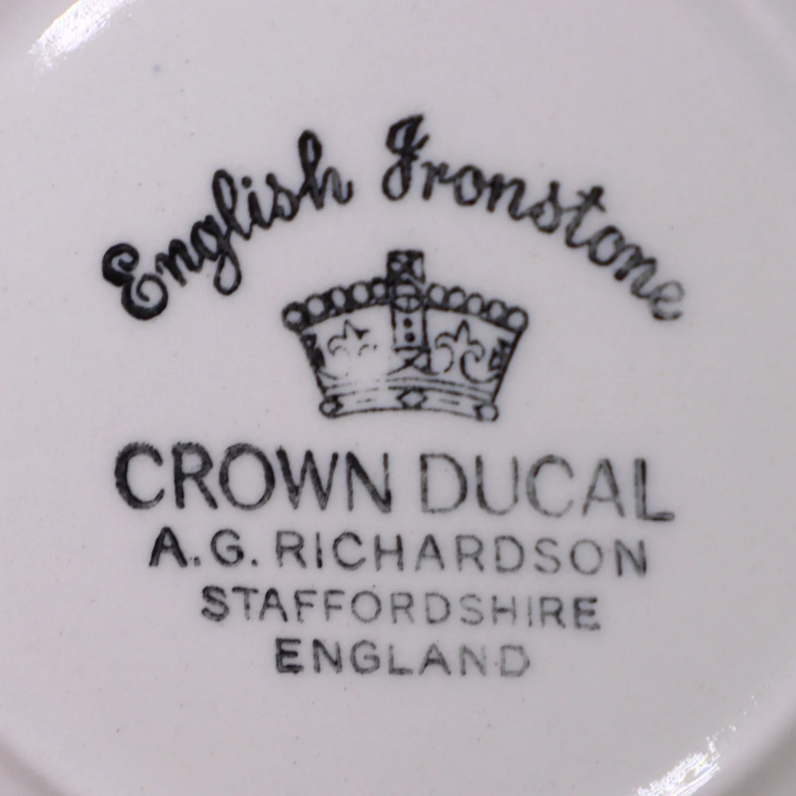 Crown Ducal Florentine Dark Cream Rimmed Cereal Bowl 6 5/8" Ironware