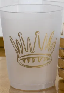 Crown Frosted Party Cups