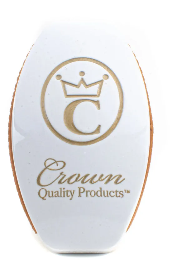 Crown Quality Products Caeser 2.0 Medium-Soft Palm Brush Titanium White