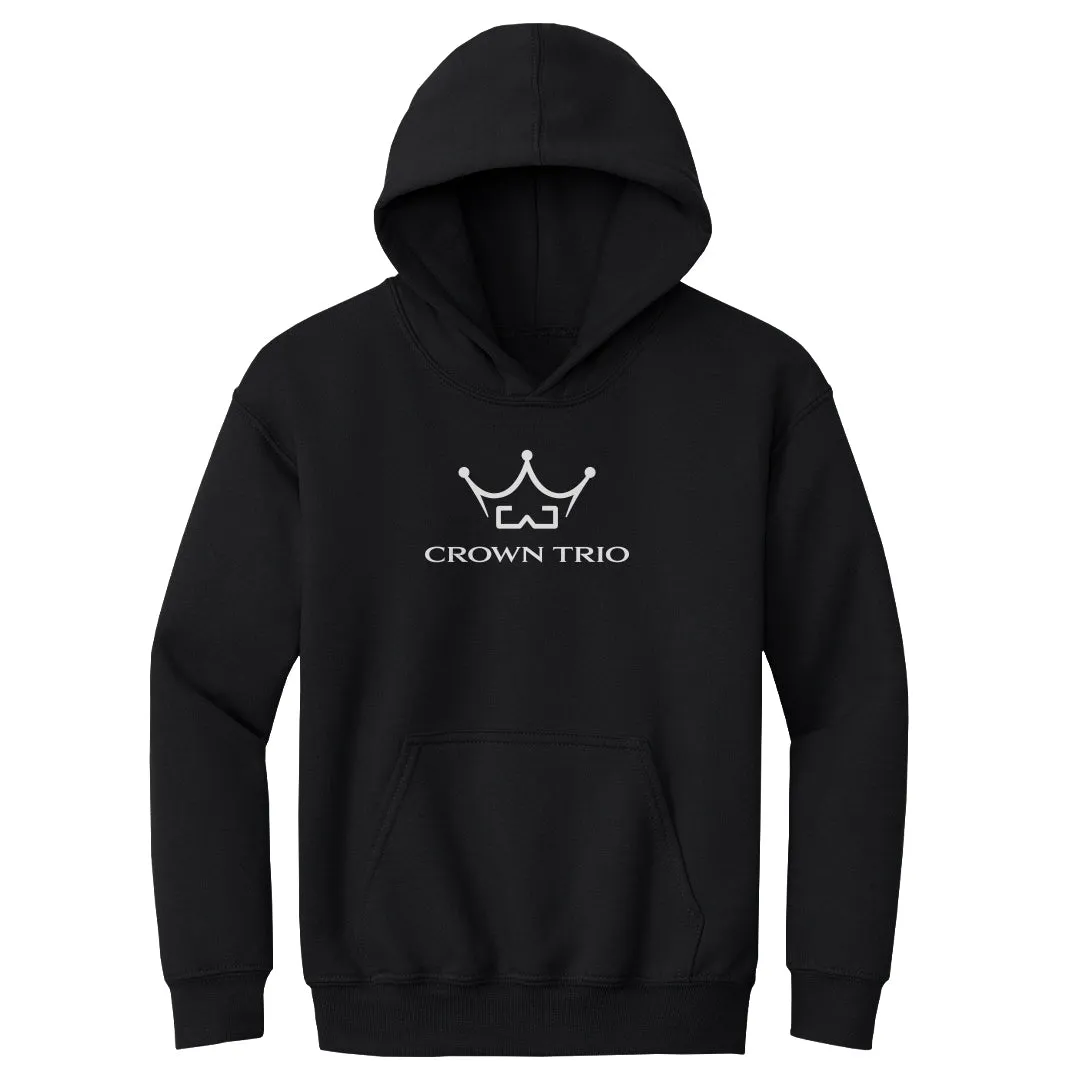 Crown Trio Logo Stacked WHT