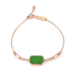 Cube Jade Bracelet