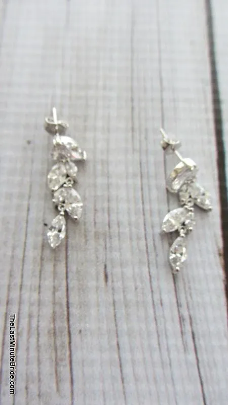 Cubic Zirconia Tear Drop Necklace