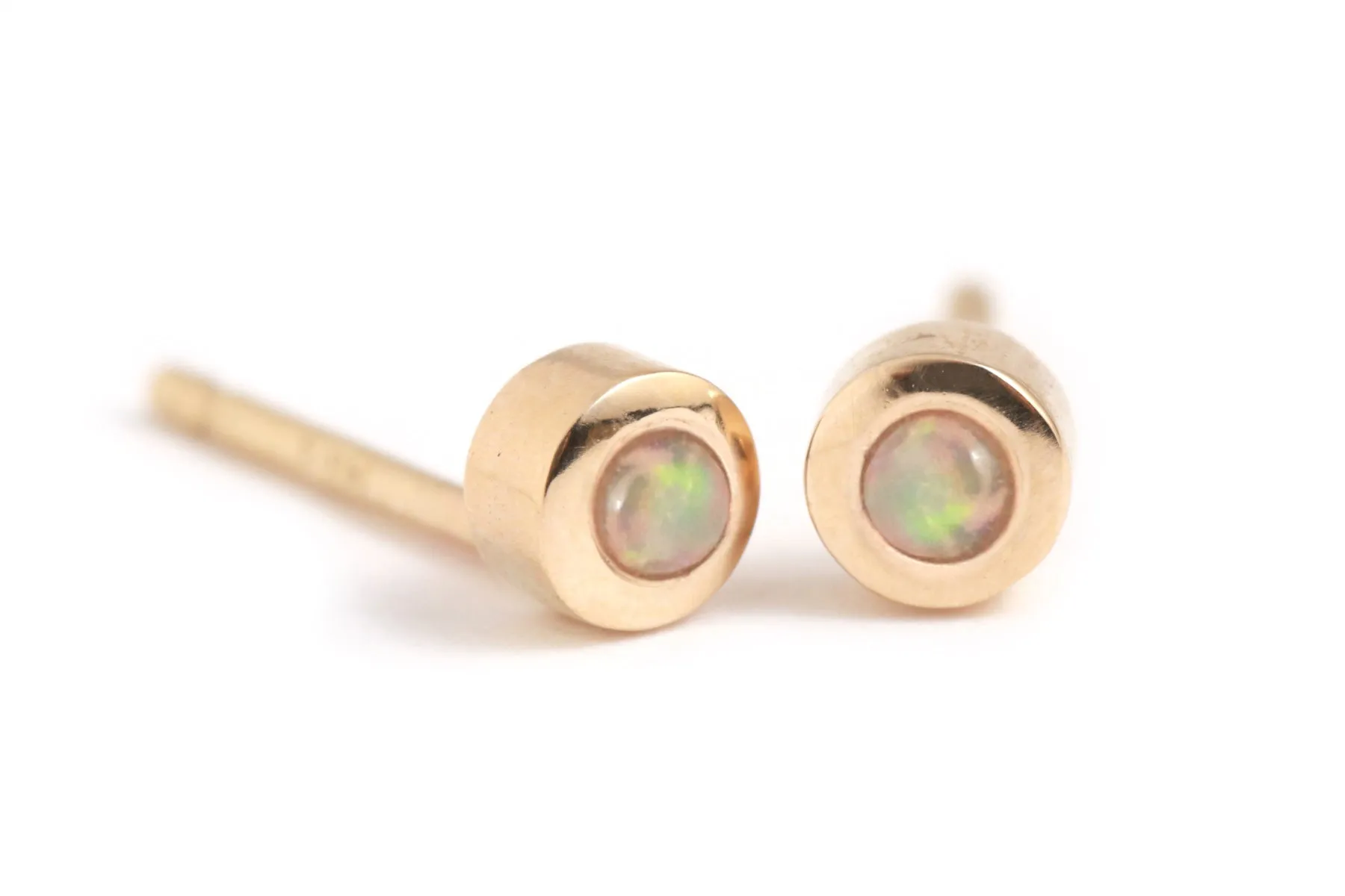 Customizable Gemstone Stud Earrings