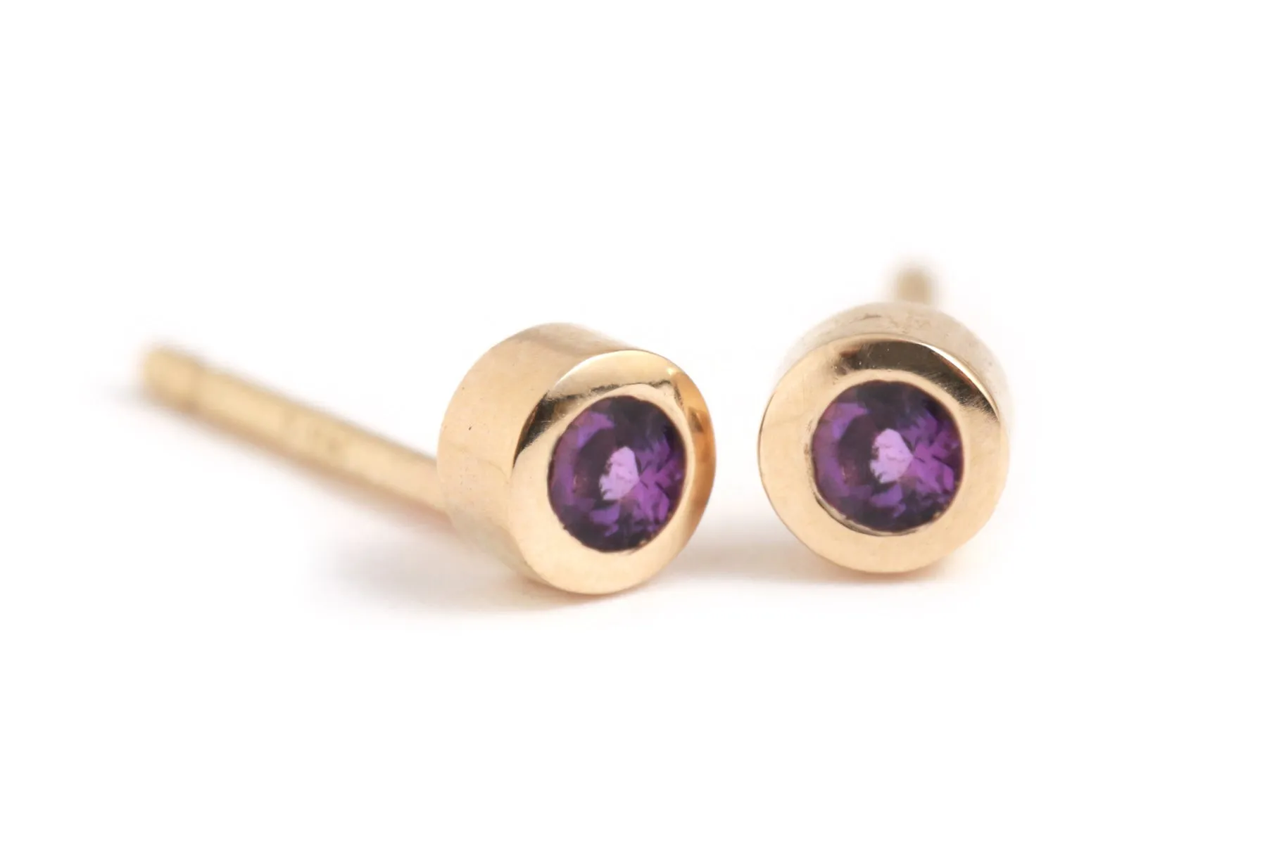 Customizable Gemstone Stud Earrings