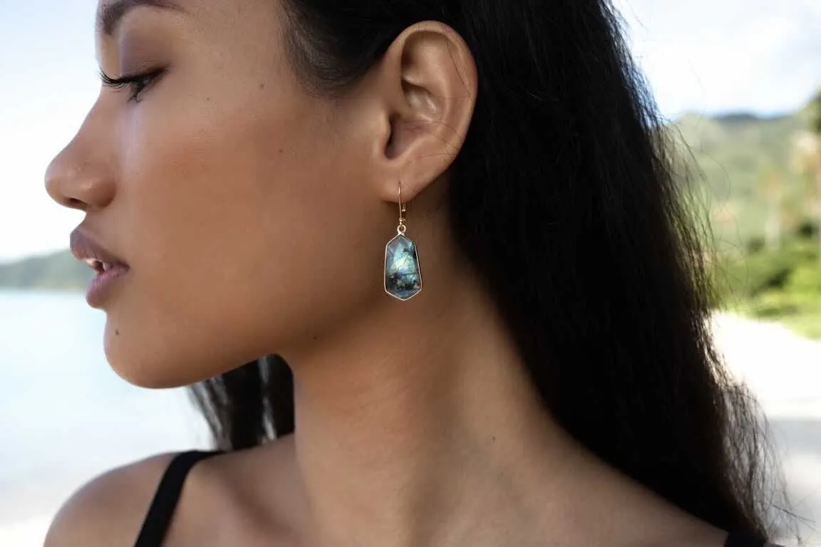 Dea Earrings - Labradorite