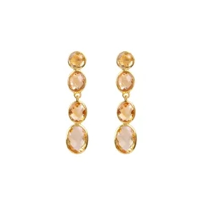 Earrings - Citrine Chandelier