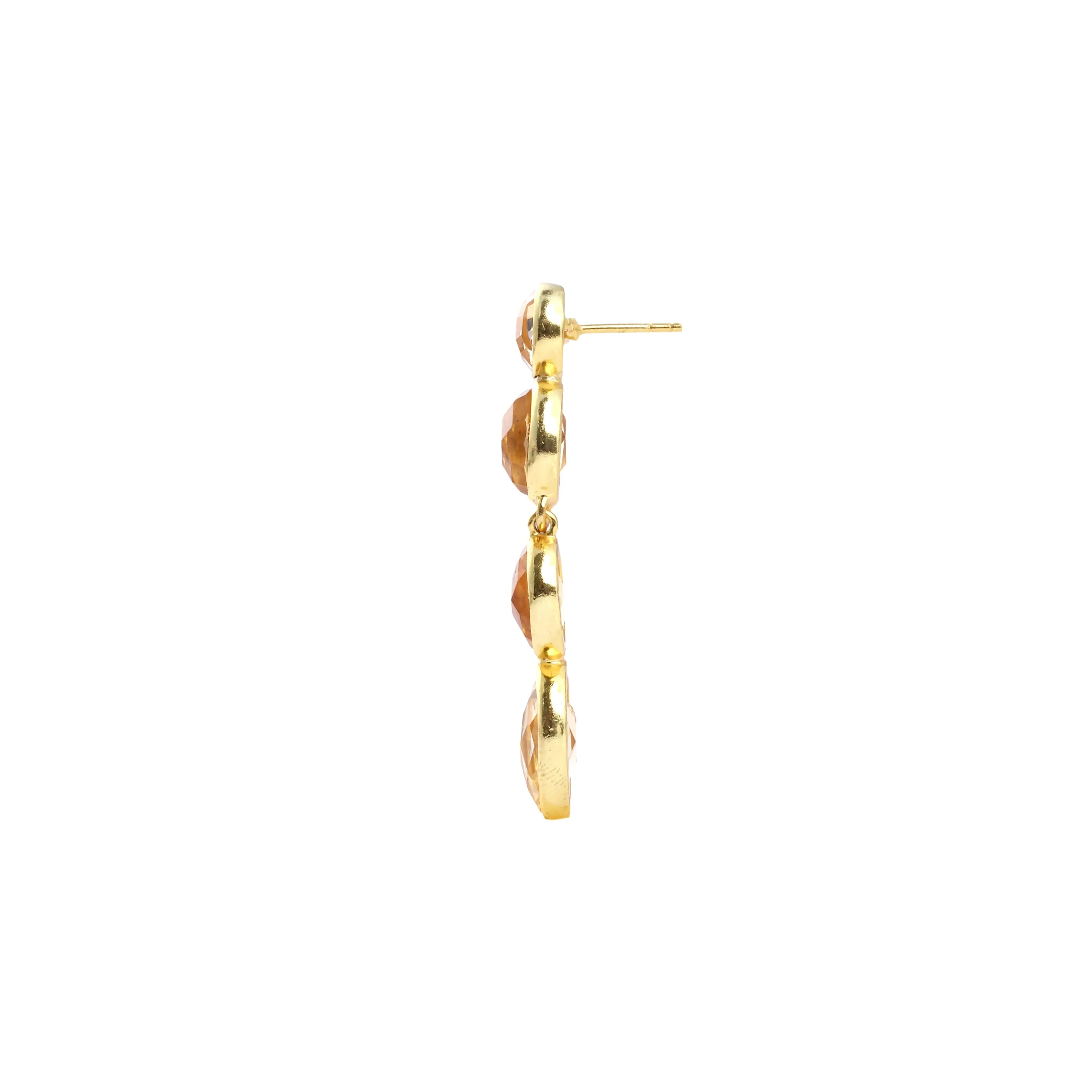 Earrings - Citrine Chandelier