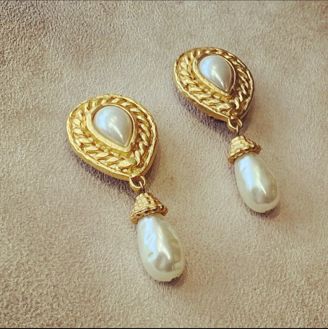 Edouard Rambaud pearl drop earrings