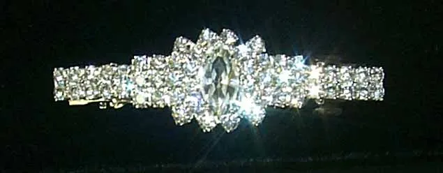 Exploding Marquis Rhinestone Barrette - #6438