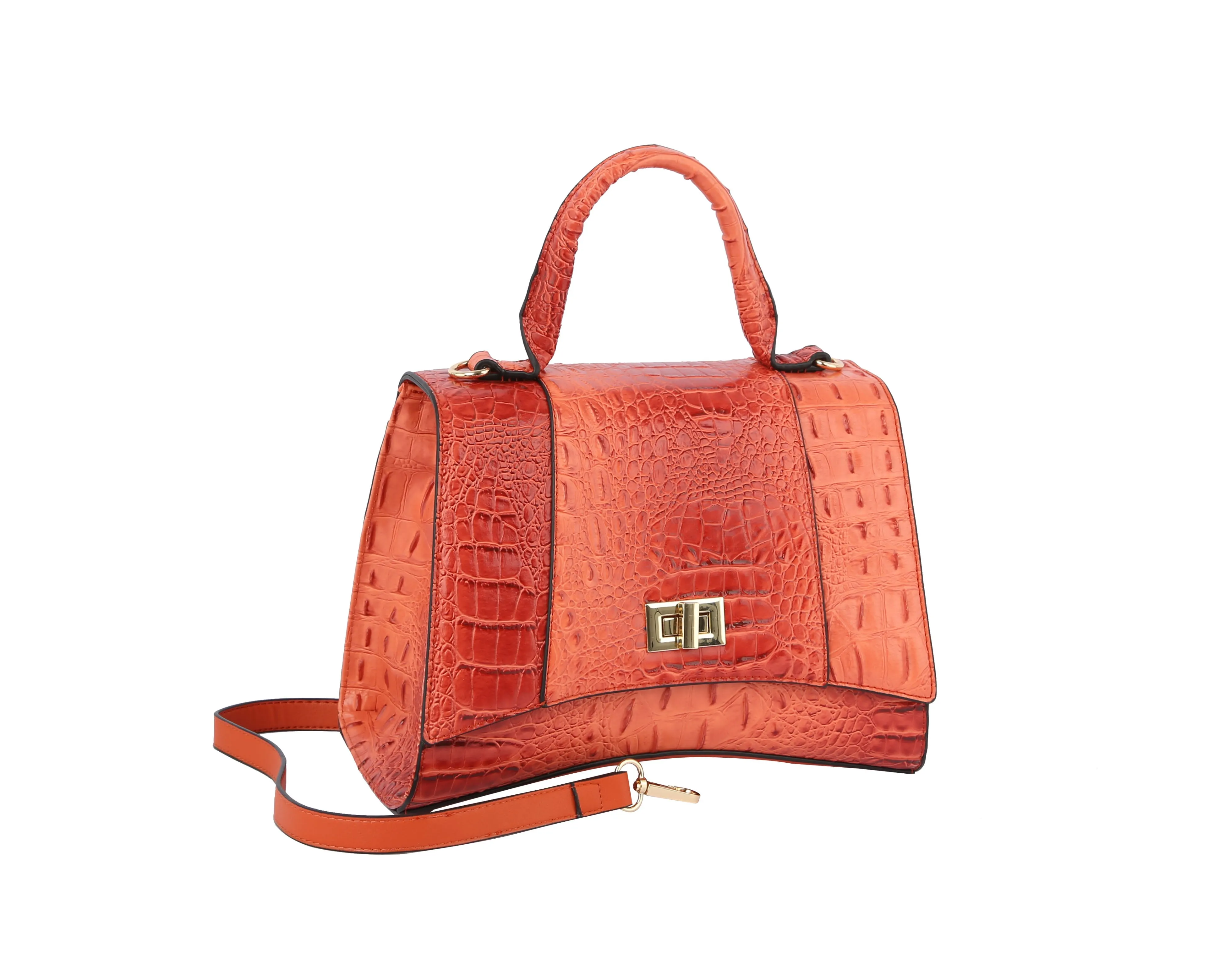 Fashion Crocodile Unique Satchel with Wallet