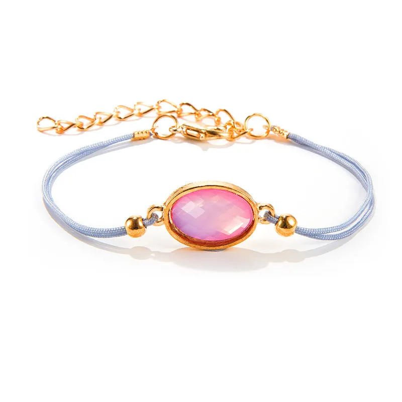 Fashionable Round Tree Of Life Diamond Inlaid Diamond Bracelet