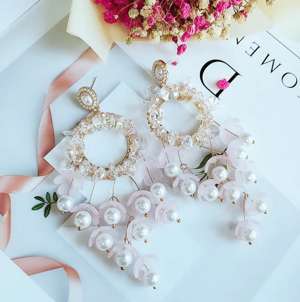 Flower Chandelier Earrings
