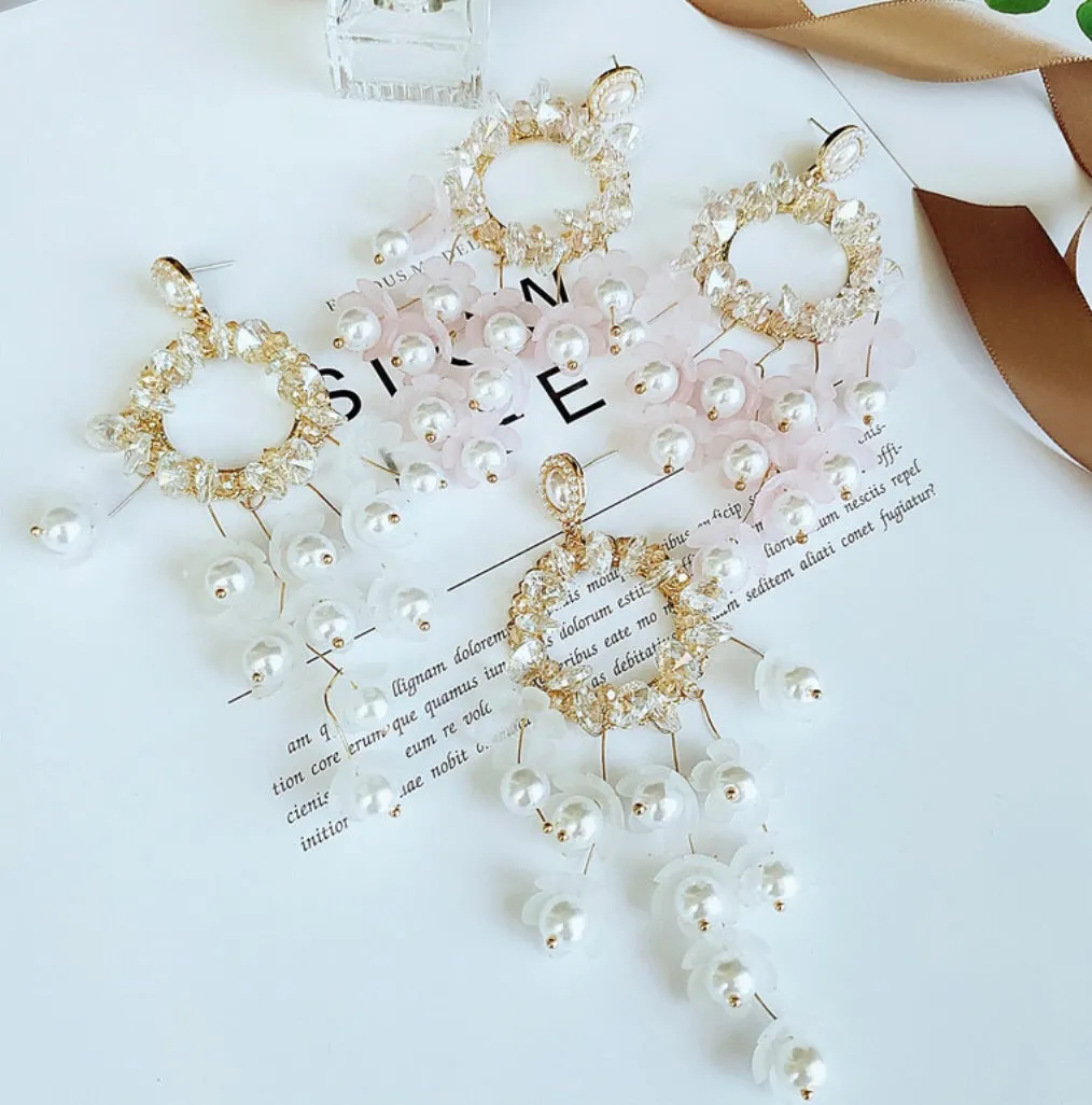 Flower Chandelier Earrings