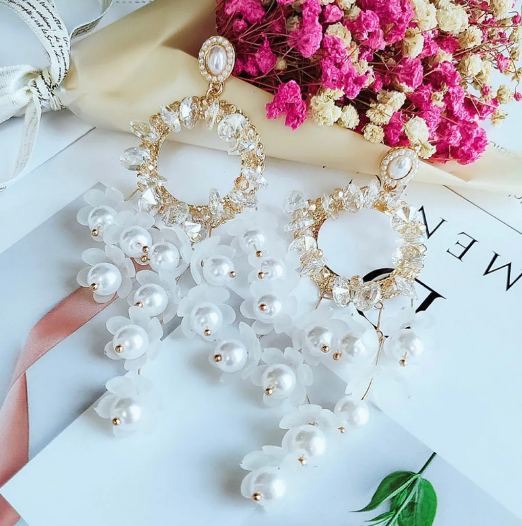 Flower Chandelier Earrings