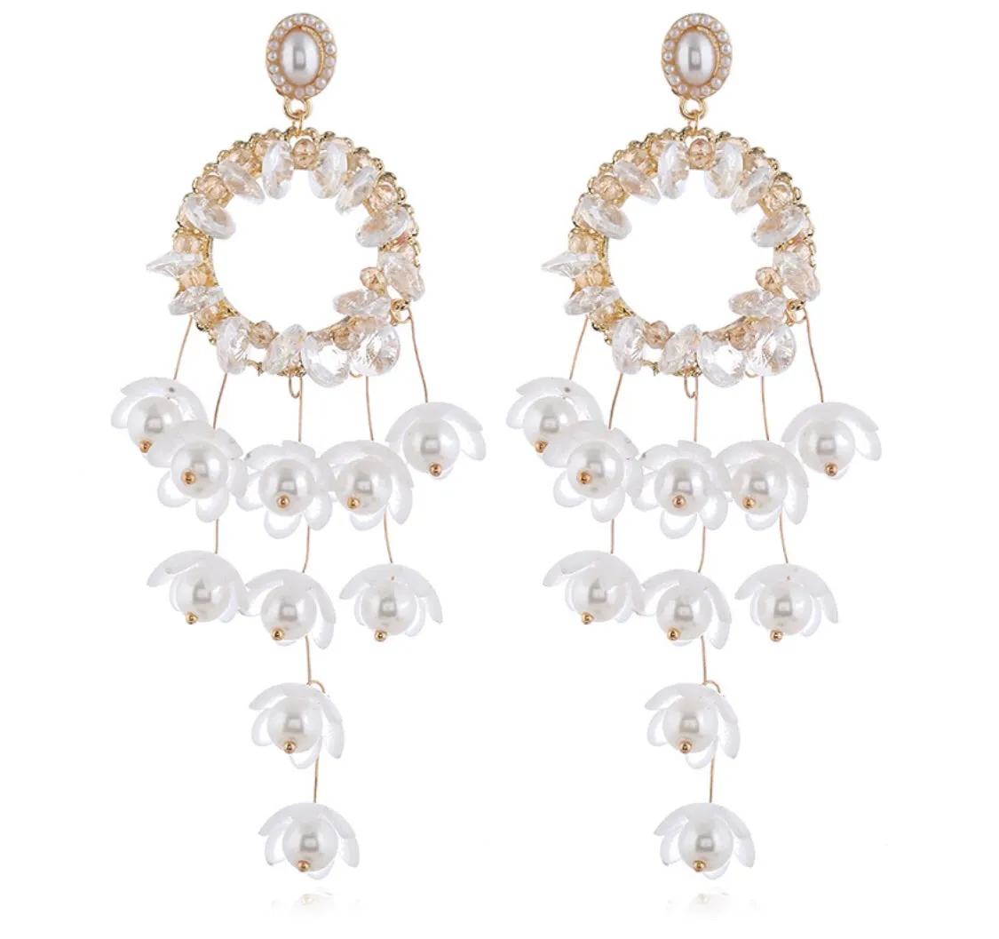 Flower Chandelier Earrings