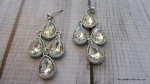 Four Tear Drop Chandelier Earrings