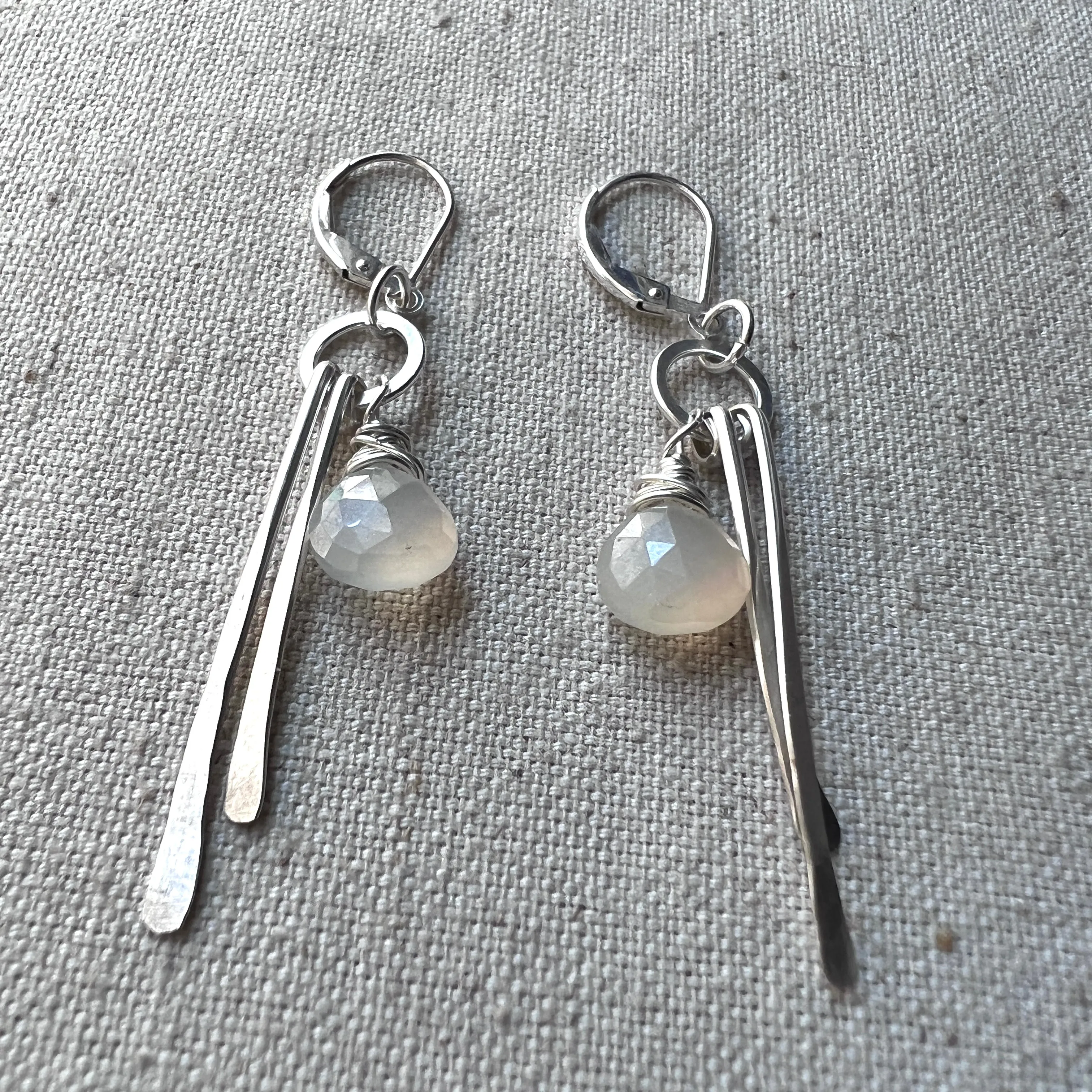 Funky Moonstone Earrings