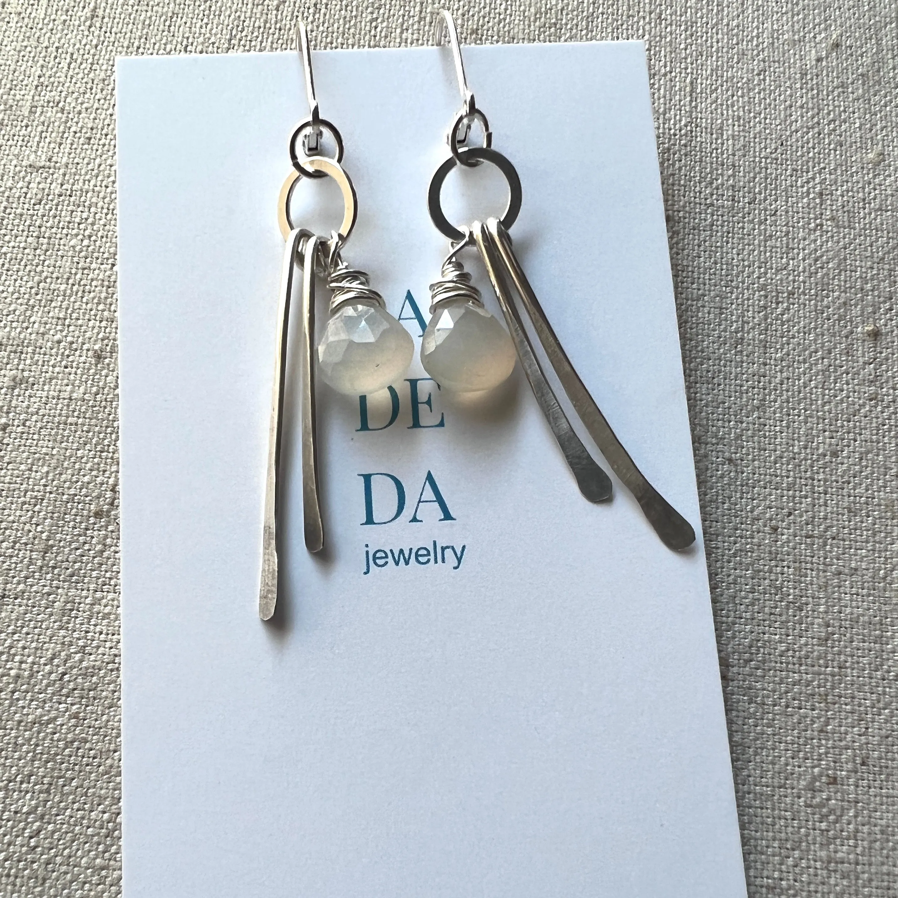 Funky Moonstone Earrings