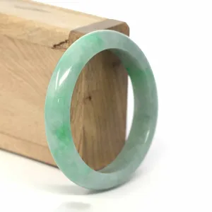 Genuine Burmese Forest Green Jadeite Jade Bangle Bracelet (56 mm) #219