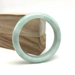 Genuine Burmese Green Jadeite Jade Bangle Bracelet (56.6mm)#SZS1001