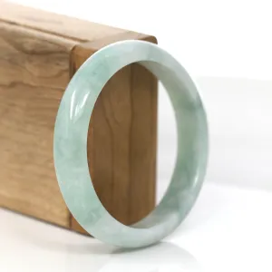 Genuine Burmese Green Jadeite Jade Bangle Bracelet (56.82 mm) #860