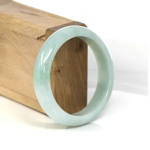Genuine Burmese Green Jadeite Jade Bangle Bracelet (57.31 mm) #550