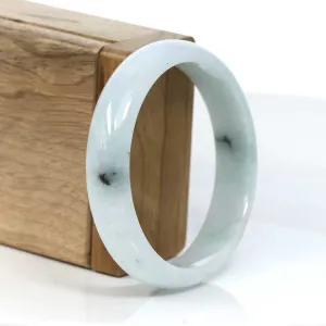 Genuine Burmese Green Jadeite Jade Bangle Bracelet (58.45 mm) #955