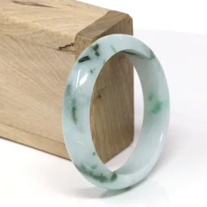 Genuine Burmese Jadeite Jade Bangle Bracelet (56.2 mm) #530