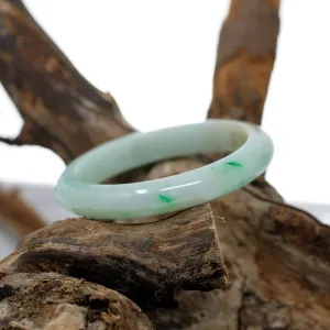 Genuine Burmese Jadeite Jade Bangle Bracelet ( 57.0 mm )#312