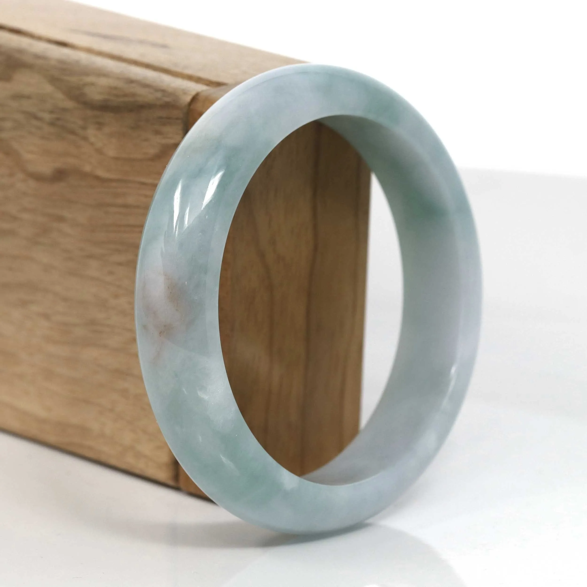 Genuine Burmese Jadeite Jade Bangle Bracelet (  58.28 mm )#950
