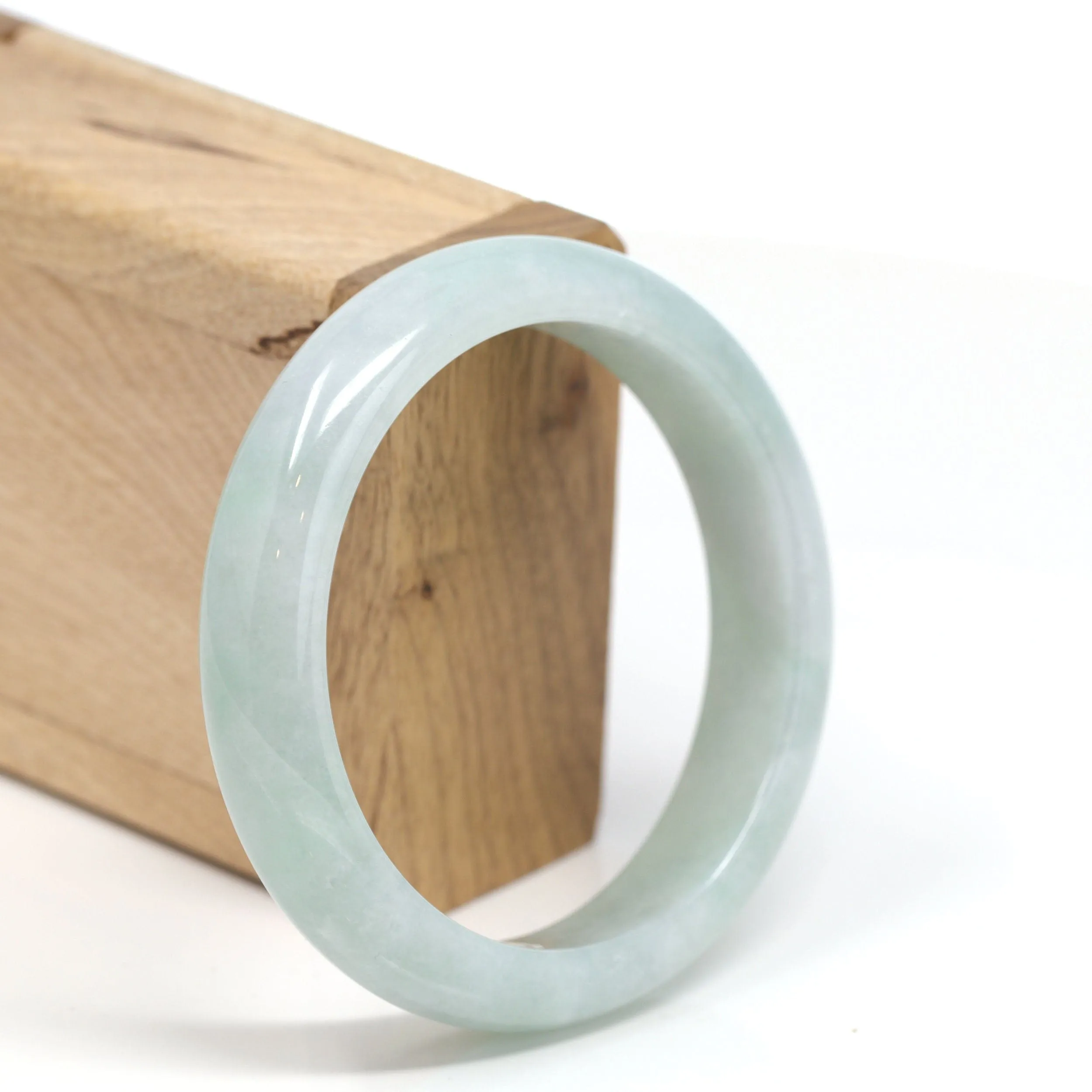 Genuine Burmese Jadeite Jade Bangle Bracelet ( 59.15 mm )#T159