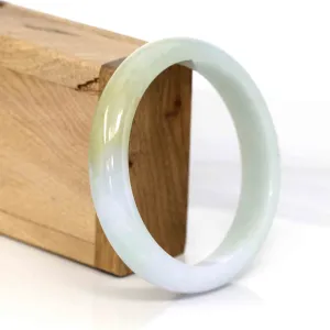 Genuine Burmese Lavender Jadeite Jade Bangle Bracelet (63.41 mm) #346