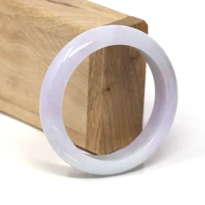 Genuine Burmese Lavender Jadeite Jade Bracelet Bangle (58 mm) #482