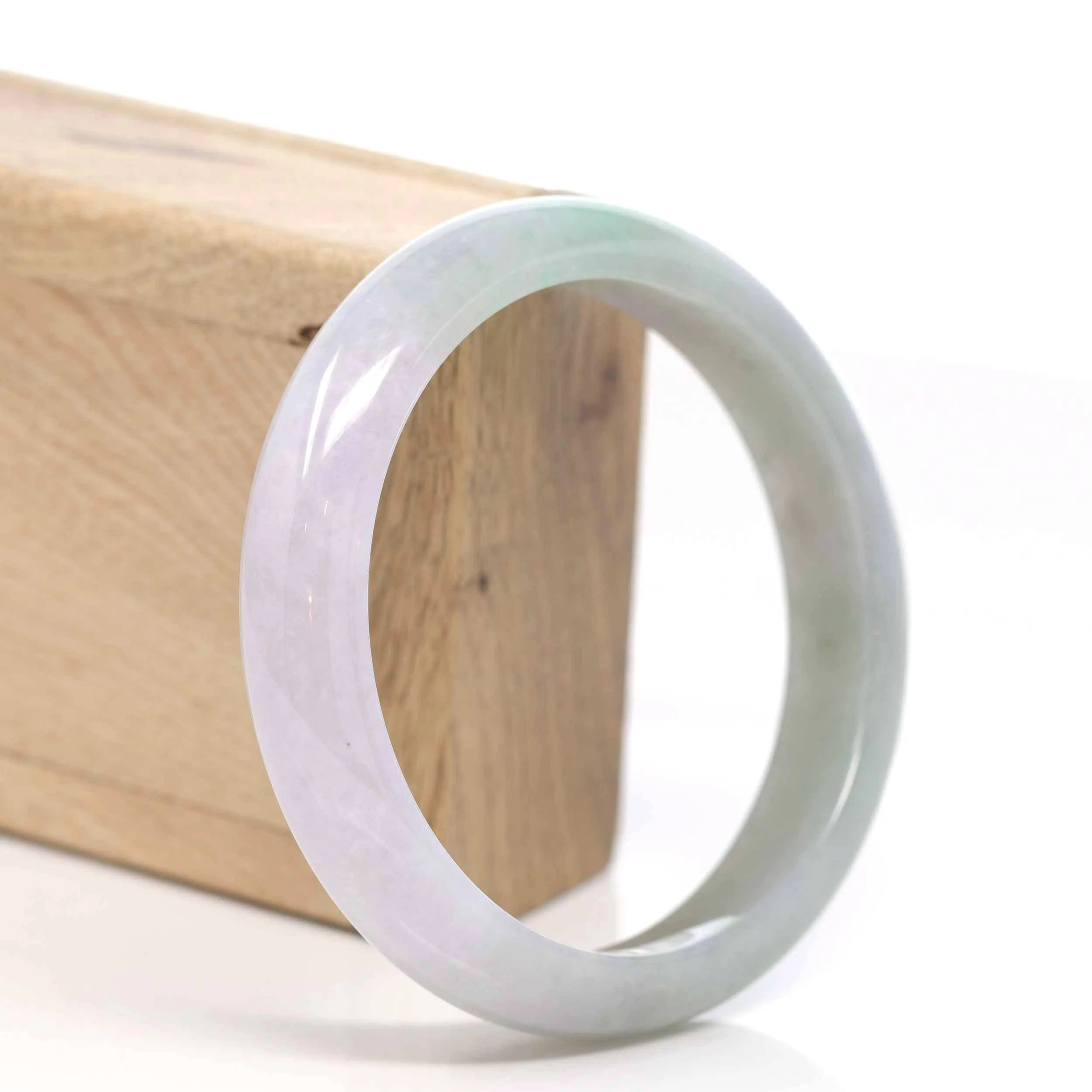 Genuine Burmese Purple Jadeite Jade Bangle Bracelet (58.7 mm) #T170