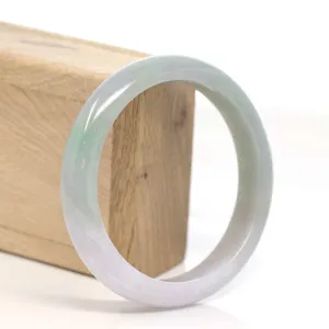 Genuine Burmese Purple Jadeite Jade Bangle Bracelet (58.7 mm) #T170