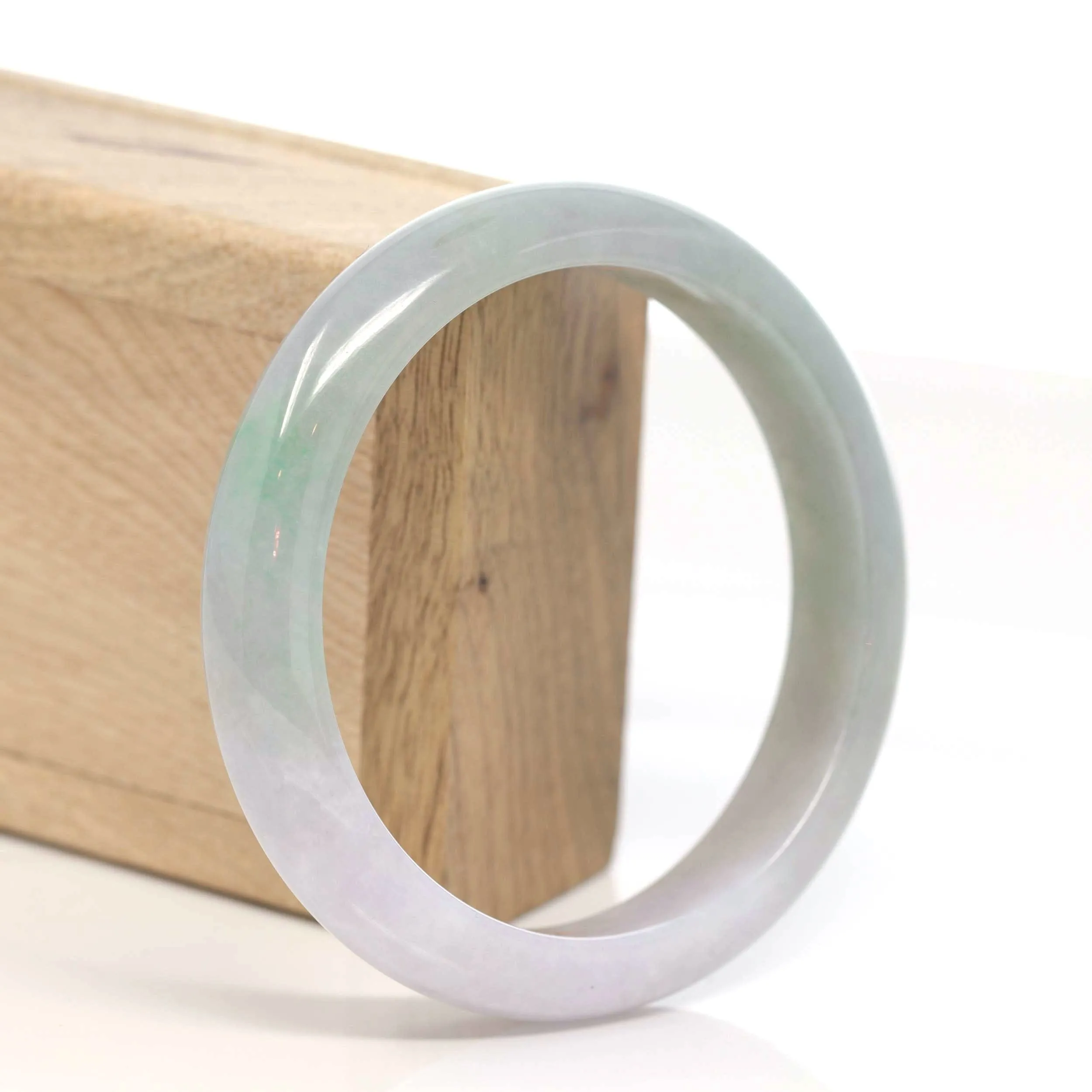 Genuine Burmese Purple Jadeite Jade Bangle Bracelet (58.7 mm) #T170