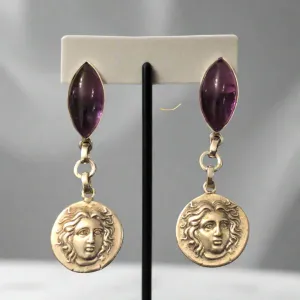 Greek Jewelry, Sterling silver Earrings, Solid silver Earrings, Greek Earrings,Gemstone Earrings
