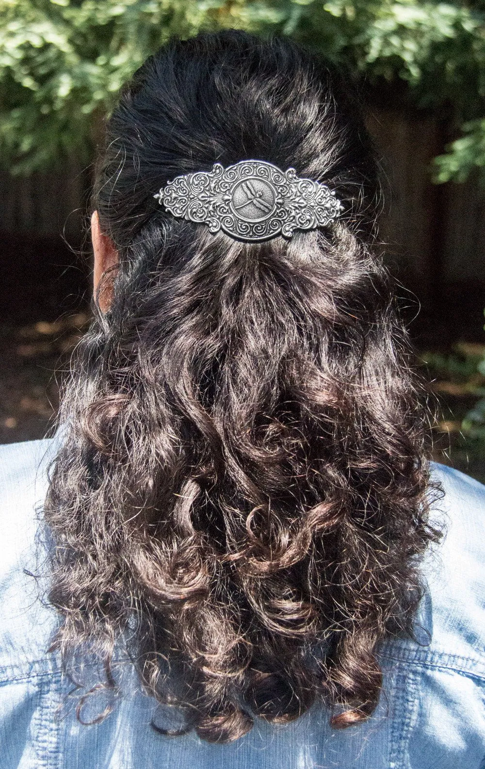 Hair Clip, Barrette, Crane
