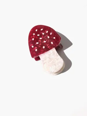 Hand-Painted Toadstool Hair Claw
