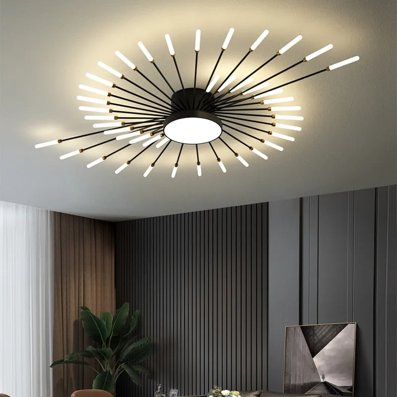 Hot sale fireworks led Chandelier For Living Room Bedroom Home chandelier Modern Led Ceiling Chandelier Lamp Lighting chandelier