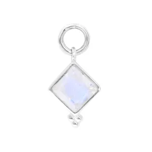 Isla Moonstone Silver Charm