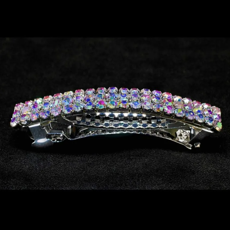 KBG 3 Row Rhinestone Barrette