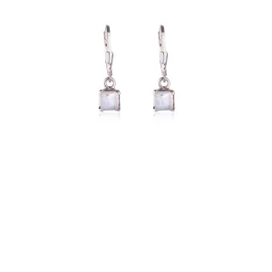 Kyra Rainbow Moonstone Earrings, Sterling Silver