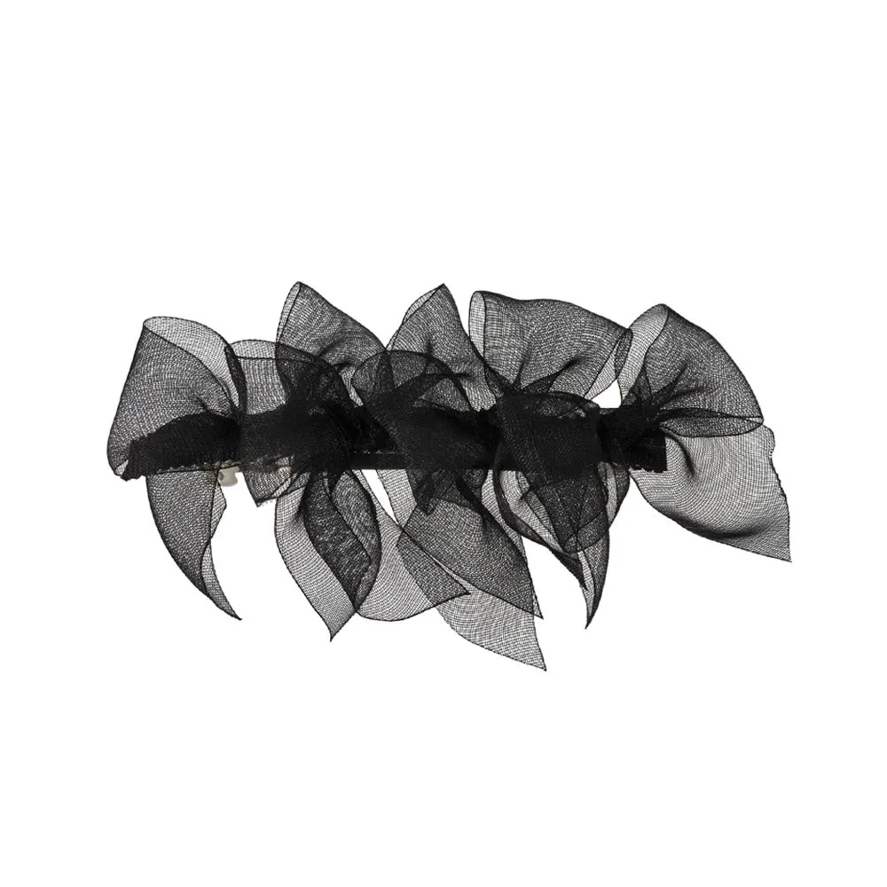 Layered Bow Hair Barrette