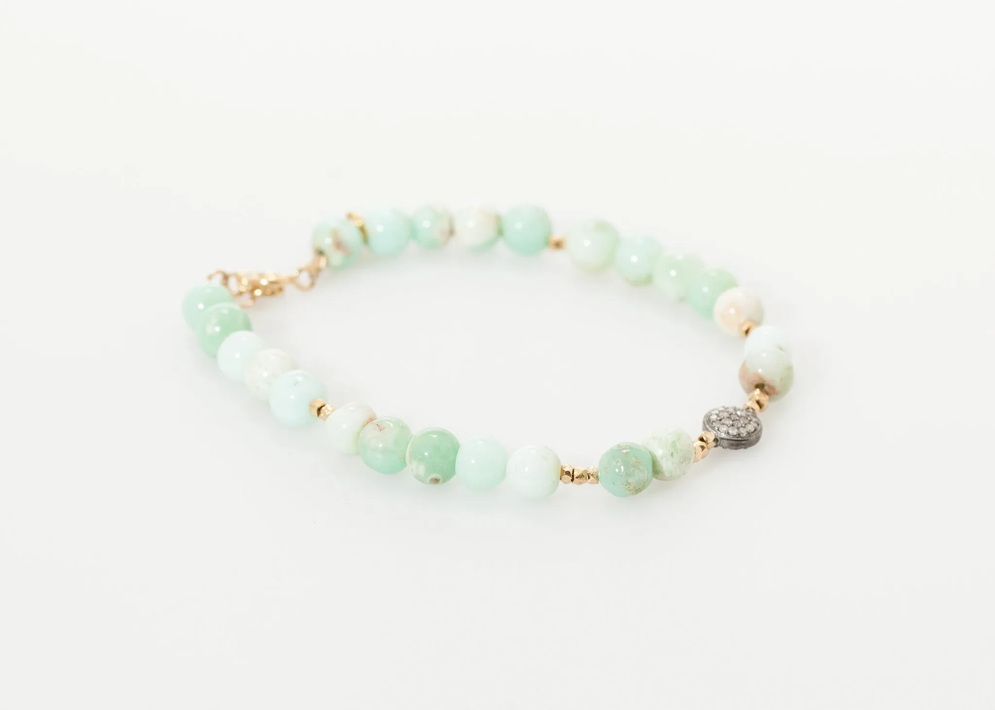 Leopold Bracelet in Green Chrysoprase -UEB