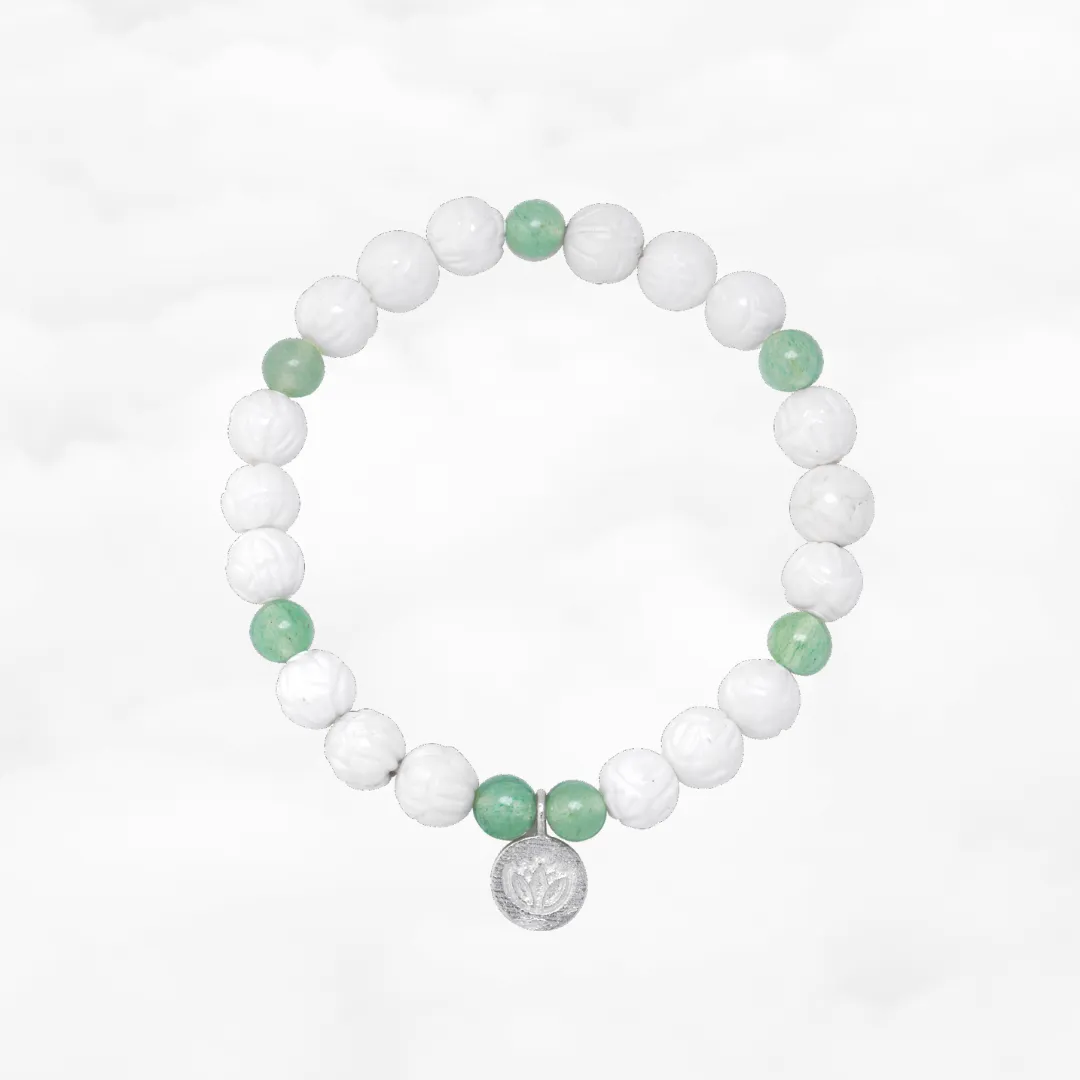 Lotus Lake Beaded Tridacna Bracelet
