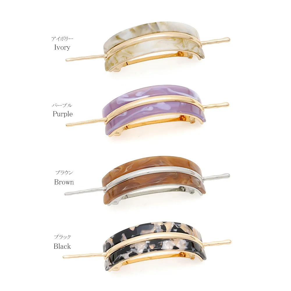 Majeste Look Marble Hair Barrette