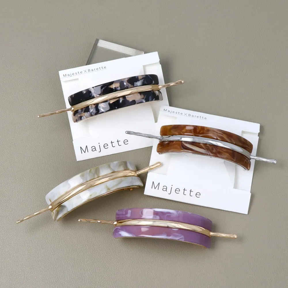 Majeste Look Marble Hair Barrette