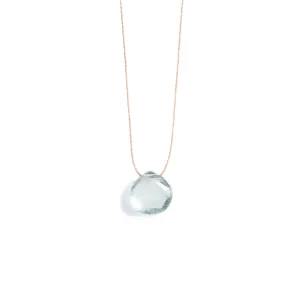 March Aquamarine Birthstone Necklace